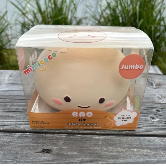 Other - Jumbo Squishy Bao Toy - Cream